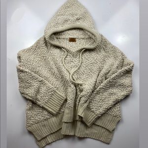 Popcorn texture boutique hoodie sweatshirt